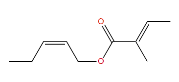 (Z)-2-Pentenyl (E)-2-methyl-2-butenoate